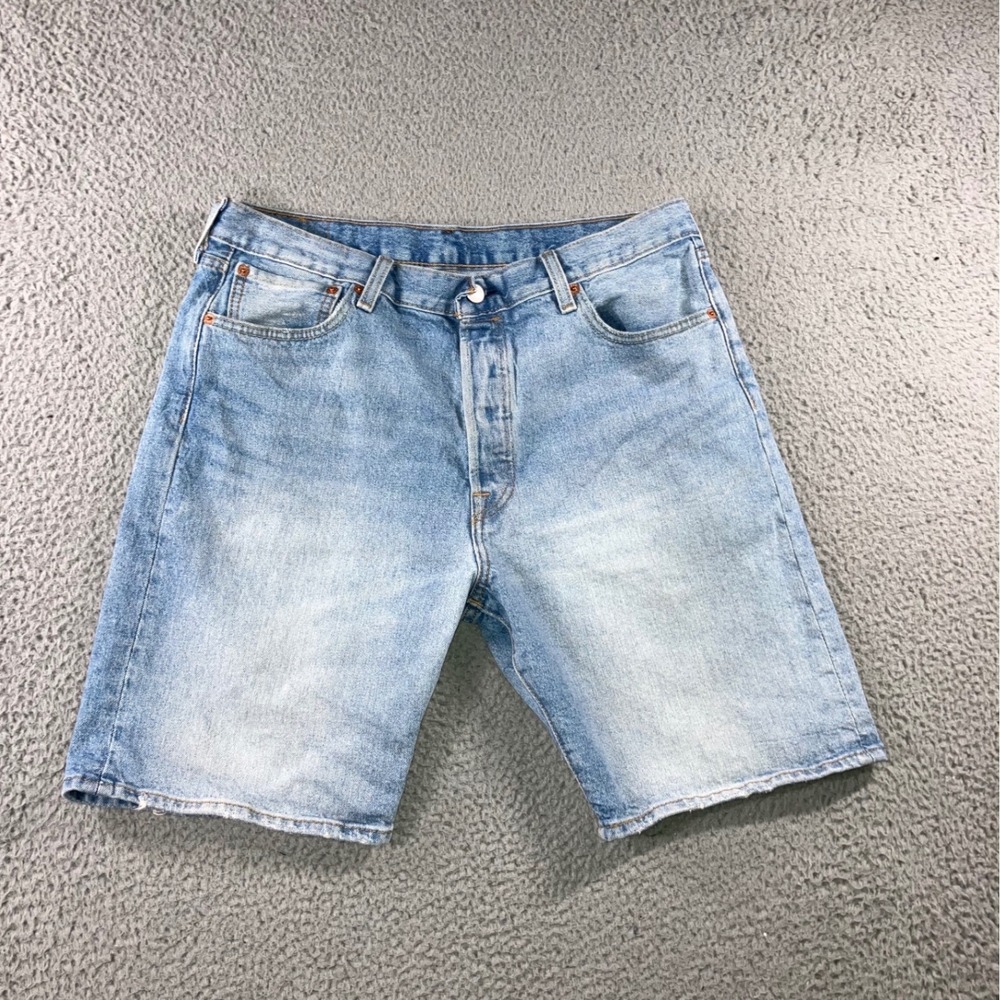Levi's 501‎ Shorts Men 36x9 Light Wash Straight Leg Jorts Classic y2k Streetwear